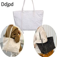ddjpd fashion design oxford cloth womens bag simple waterproof tote bag travel beach shoulder bag casual shopping bag