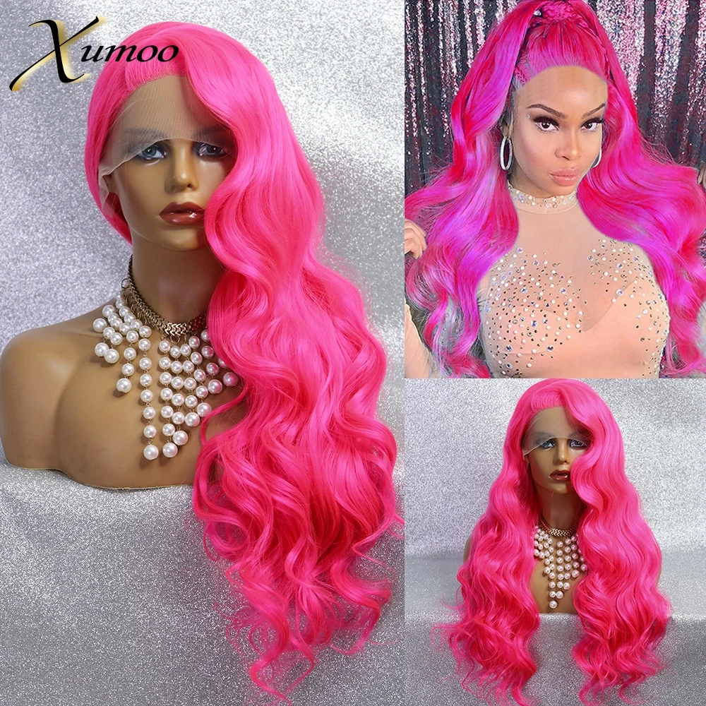 Парик XUMOO с волнистой поверхностью термостойкий вечерний Синтетический на сетке