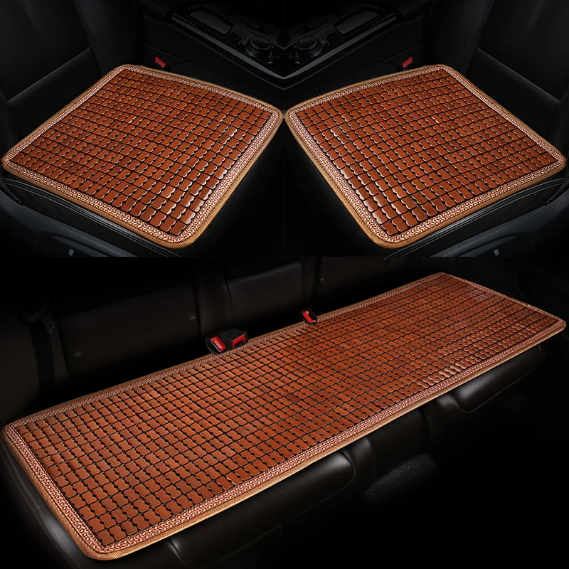 

Chinese Style Bamboo Car Seat Covers Breathable Summer Cooling Auto Front Seat Cushion Protector Universal