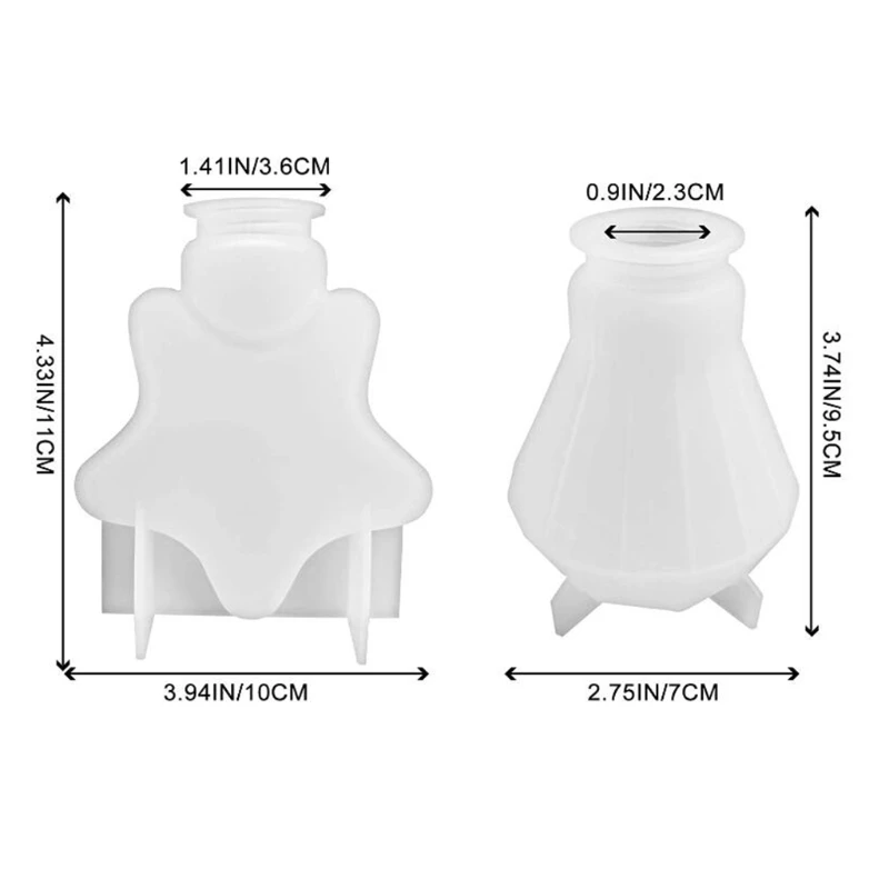 

Light Bulb Epoxy Resin Molds DIY Crafts Home Decorations Casting Tool Diamond and Star Shape LED Bulb Silicone Mould