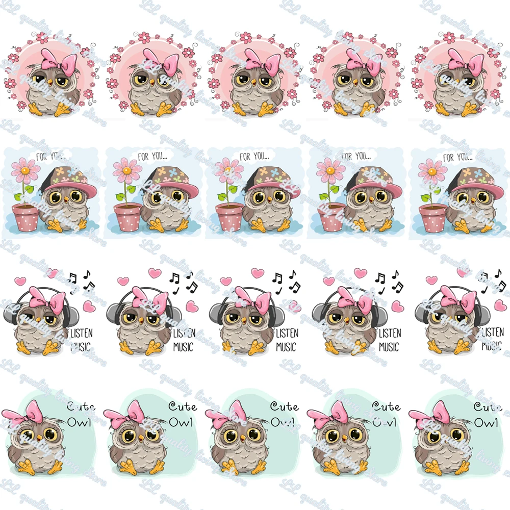 

WL 50 ярдов 1 дюйм, милая сова, фотолента, сделай сам, бант, материал ручной работы, упаковка, животное, воротник, украшение для вечеринки 16-75 мм