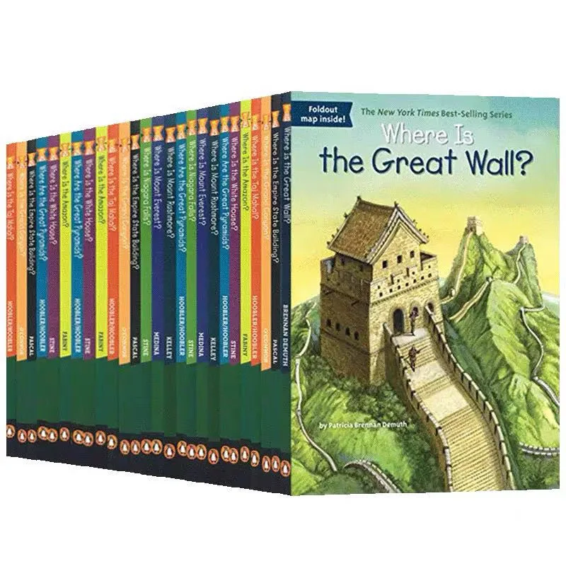 27 Books/Set Where Is Children's English Popular Science World Geographical And Historical Sites Book Early Education Learning