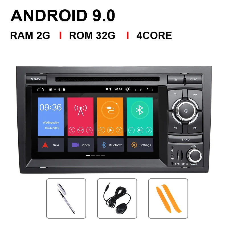 4 Core 32 ROM " ips DSP 4G 64G 2 din Android 9 gps Авторадио Мультимедиа для Audi A4 B8 B6 B7 S4 B7 B6 RS4 B7 SEAT Exeo Навигация dvd плеер - Цвет: 4 Core 32 ROM