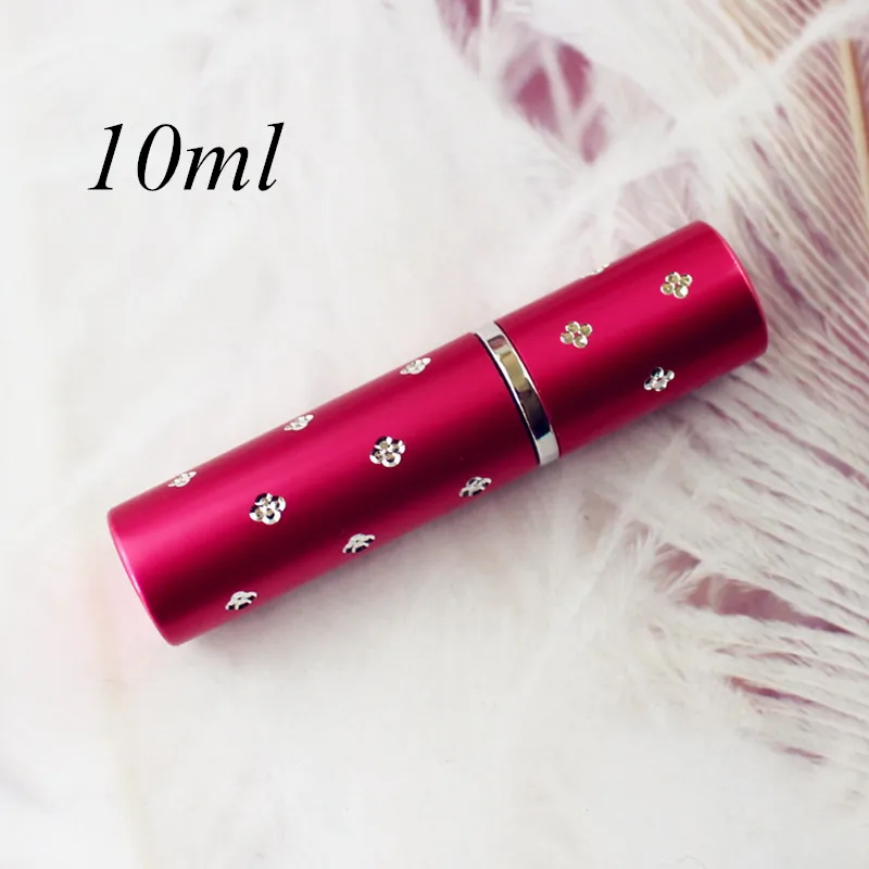 10ml Pink 1 шт. 5 мл 10 мл мини портативный флакон духов для путешествий многоразовый пустой распылитель духов Металлический распылитель ароматизатор насос чехол - Цвет: 10ml Pink