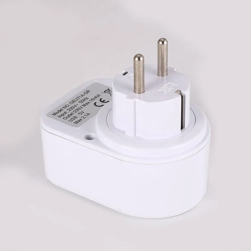 5V 2.1A Электрический адаптер зарядного устройства с двойным USB штепсельная вилка