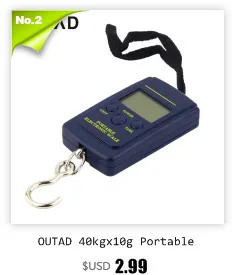 OUTAD 50 кг/10 г lcd Цифровые рыболовные Висячие Электронные весы Карманный крючок мини ручной Вес походные весы