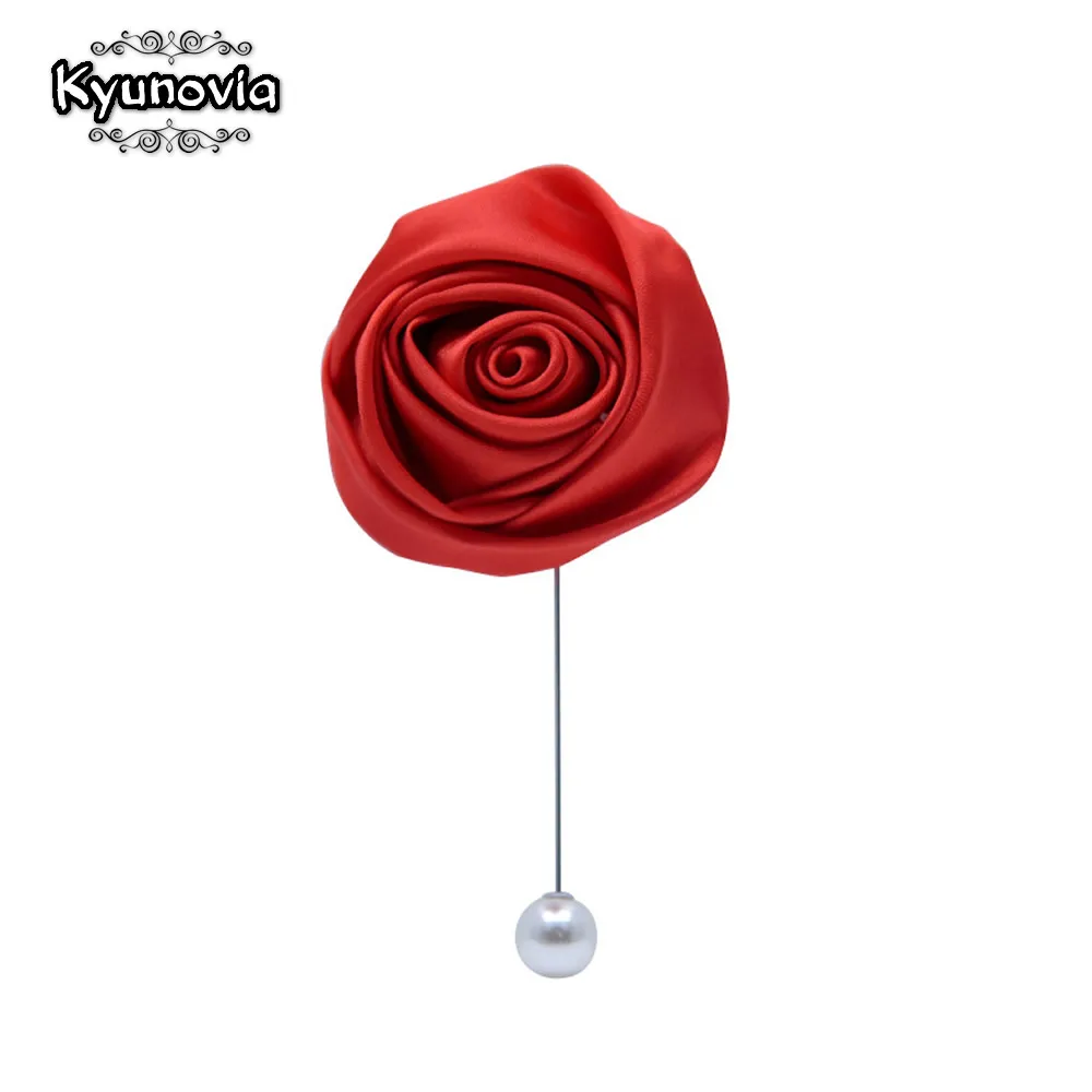 Большая Жемчужная Цветочная Булавка С длинной иглой брошь шелковые розы цветы