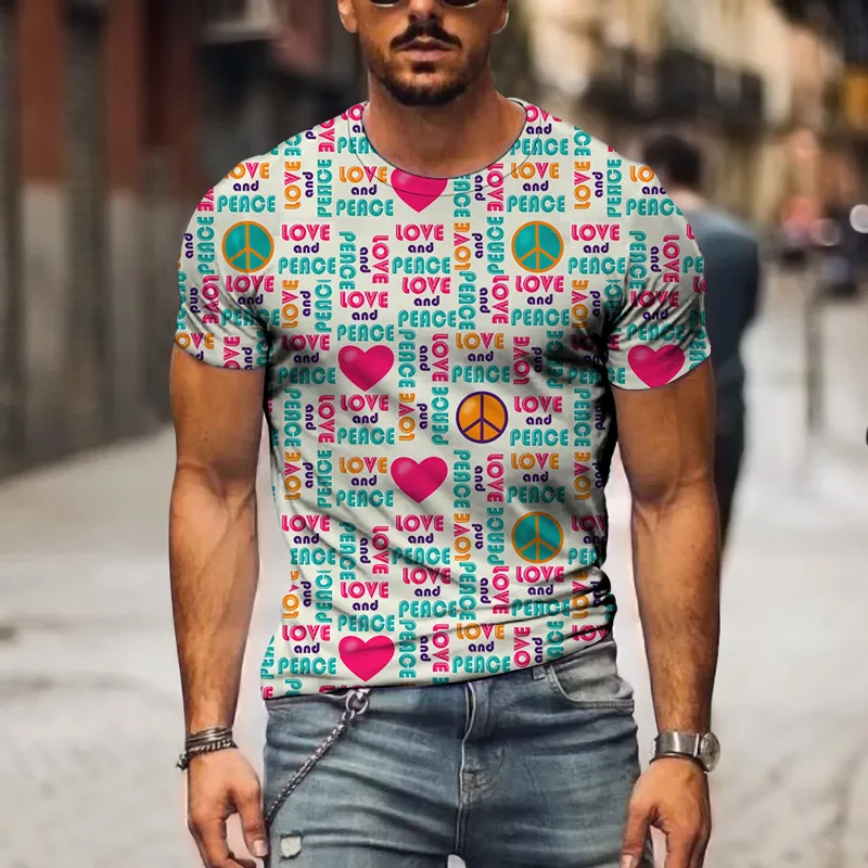 

2021 Summer 3D Printed T Shirts Men Round Neck Short Sleeve Streetwear Fashion Casual Male Oversized T Shirts Tops Tee XXS-9XL
