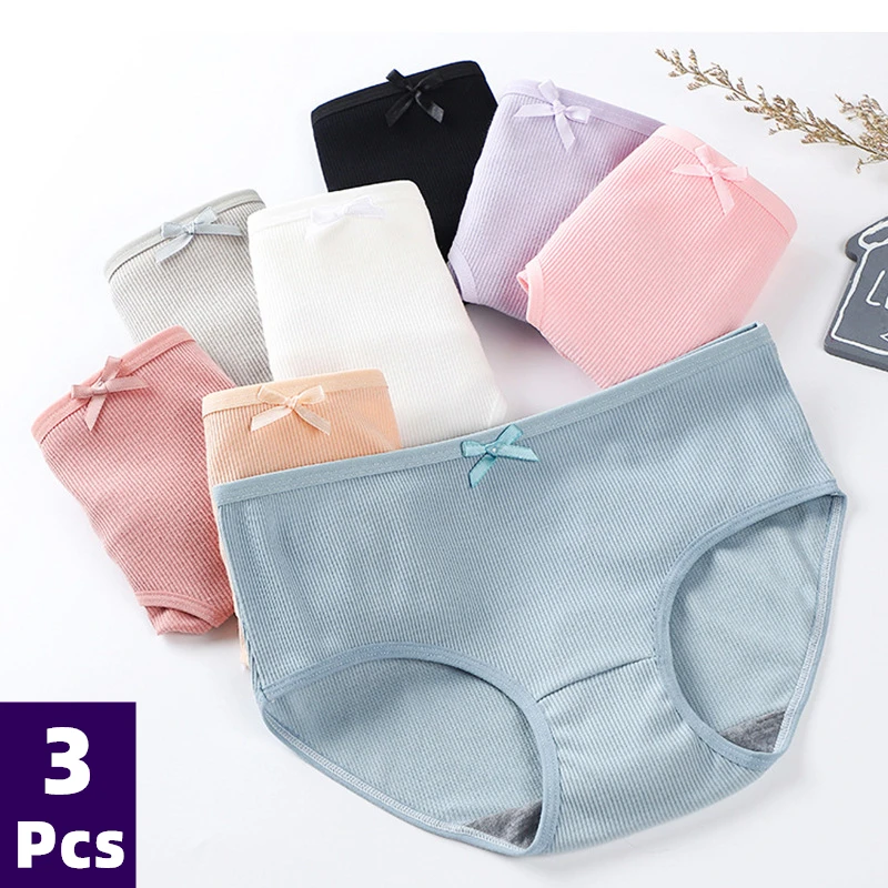 

Sexy Cotton Panties for Woman Underwear Soft Letter Belt Women's Underpants Girls Lingerie Briefs Comfort Ladies Intimate 3Pcs