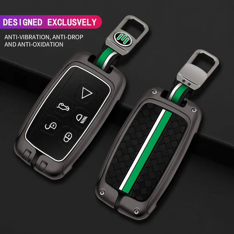 

Car Key Case Cover Key Bag For Land Rover Range Rover Sport Evoque Freelander 2 Jaguar XE XJ Series Rhombus Styling Accessories