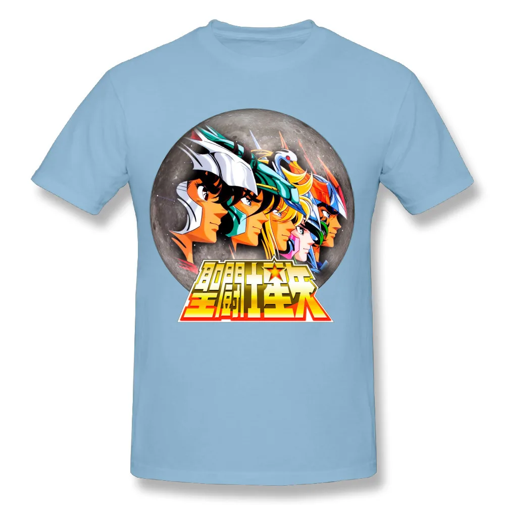 Sky Blue Один yona Новинка мальчик святая Сейя мистическая одежда "Рыцари зодиака" футболка классического японского аниме мультфильм уникальный дизайн футболка - Цвет: Sky Blue