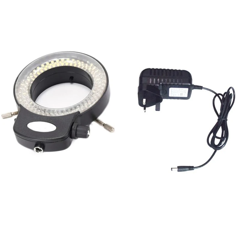 

144Pcs LED Luce Del Microscopio Stereo Microscopio 144Pcs Leds Microscope Light With Power Adapter UK Plug