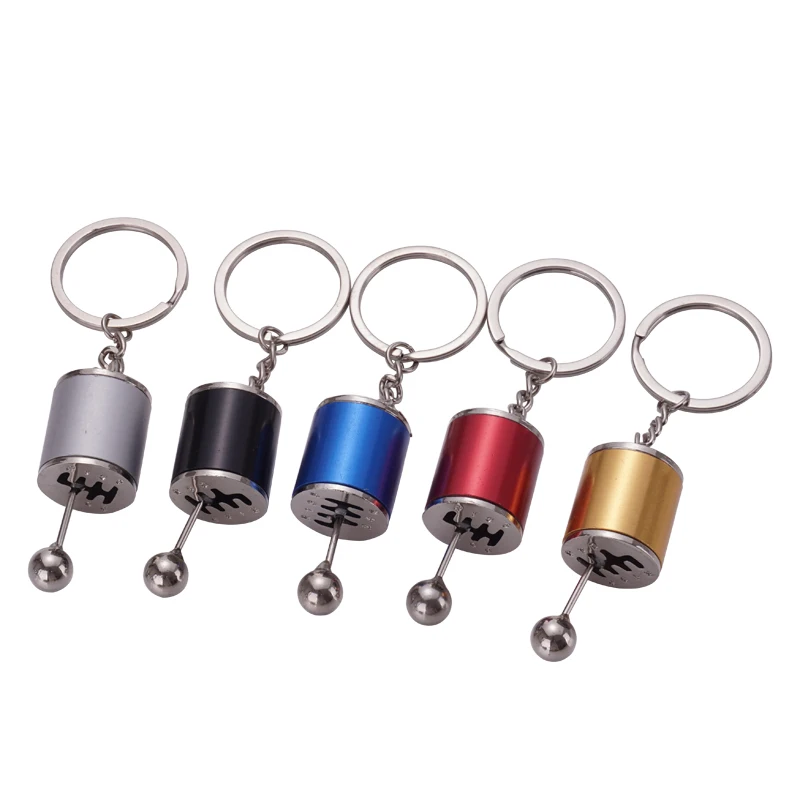 

Decompression Toy 6 Speed Transmission Shift Stress Release Finger Spinner Gearshift Knob Gearbox Car Gear Head Shape Key Chain