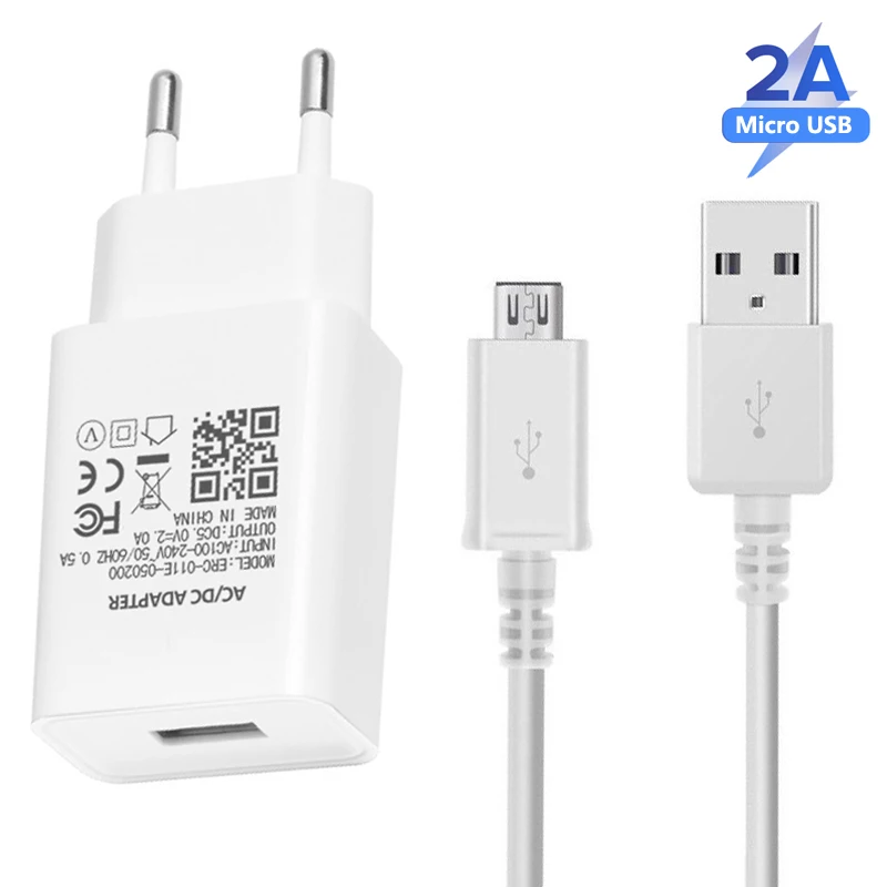 Зарядное устройство 5 В 2 А Micro USB кабель для передачи данных зарядный адаптер