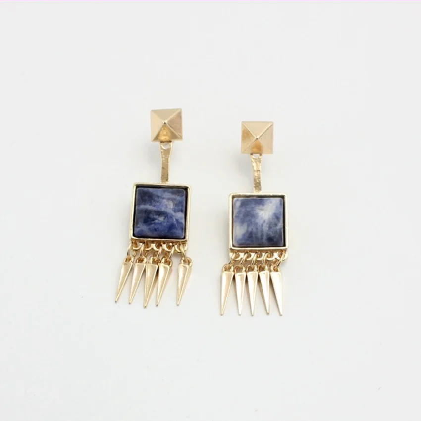 FYJS уникальный светильник желтое золото цвет квадратный кабошон камень аметист