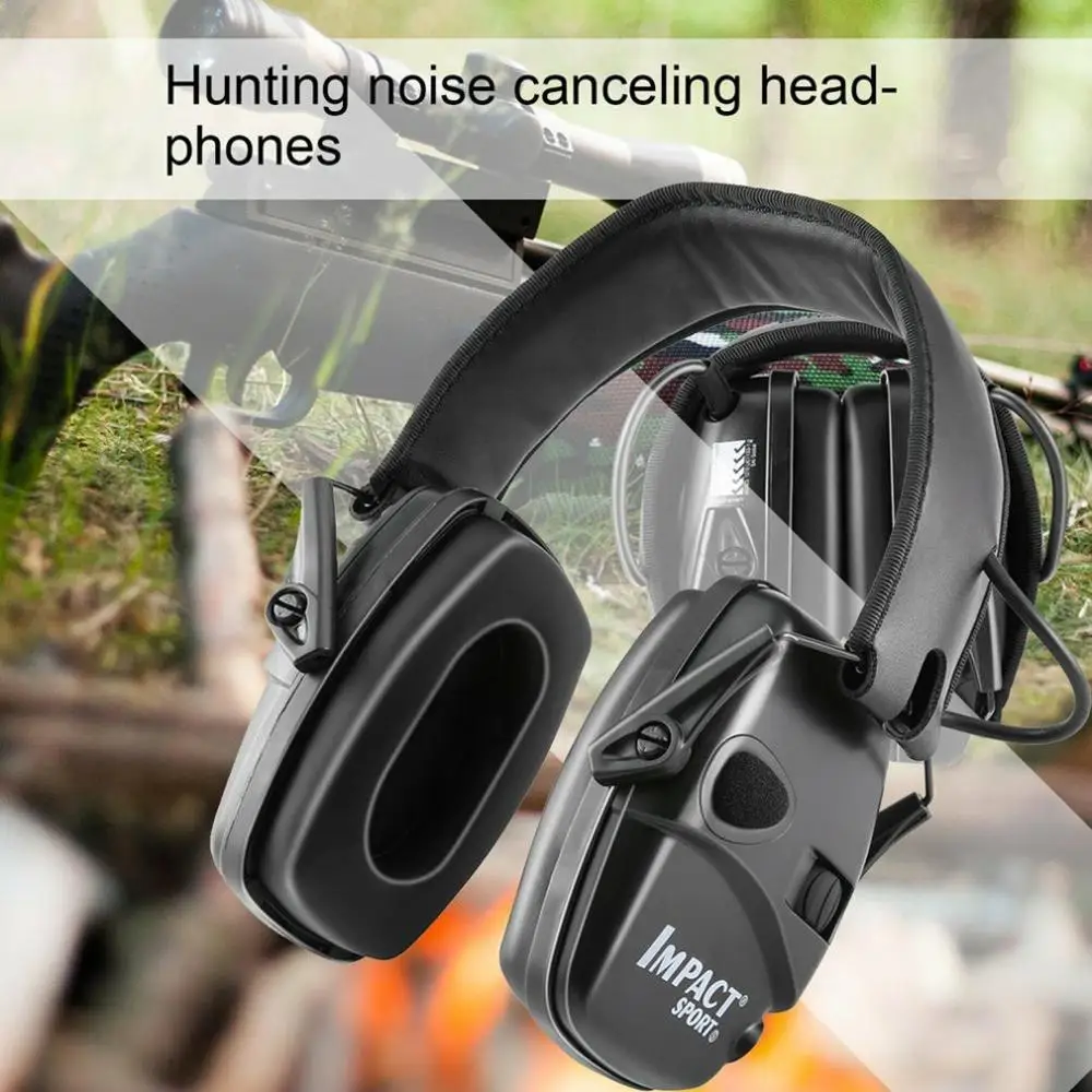 

HOT Headphone Electronic Shooting Earmuff Amplification Anti-noise Sound Protective Headset Tactical Hearing Protector Outdoor