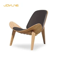 joylive modern lounge three legged shell chair ash plywood fabric upholstery living room furniture