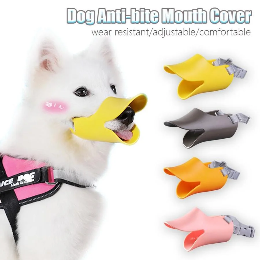 

Pet Dog Muzzle Silicone Duck Mask for Dogs Anti Bite Stop Barking Small Large Dog Mouth Cover Dog Supplies Pet Accessories