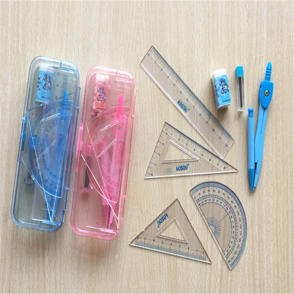 

2 Set Drawing Compasses Math Professional Compasses Set Geometry Rulers for Drawing Scribing Drafting Tools Students Stationery