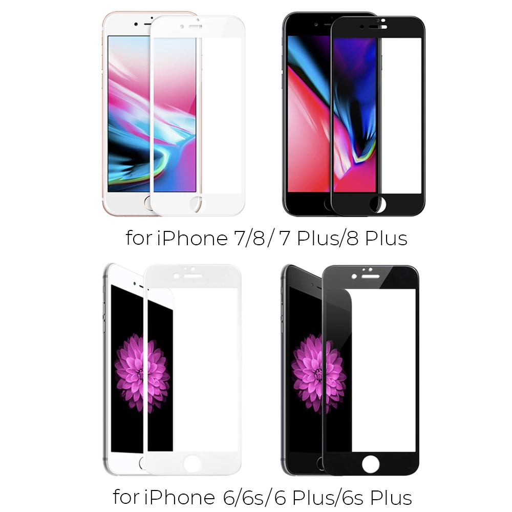 

Full Cover Protective glass on For iPhone 11 Pro Max tempered Glass Film On iPhone X XR XS Max Screen Protector Curved Edge