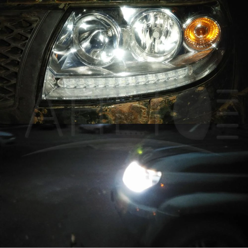 2X авто светодиодный DRL Дневной светильник горки стайлинга автомобилей
