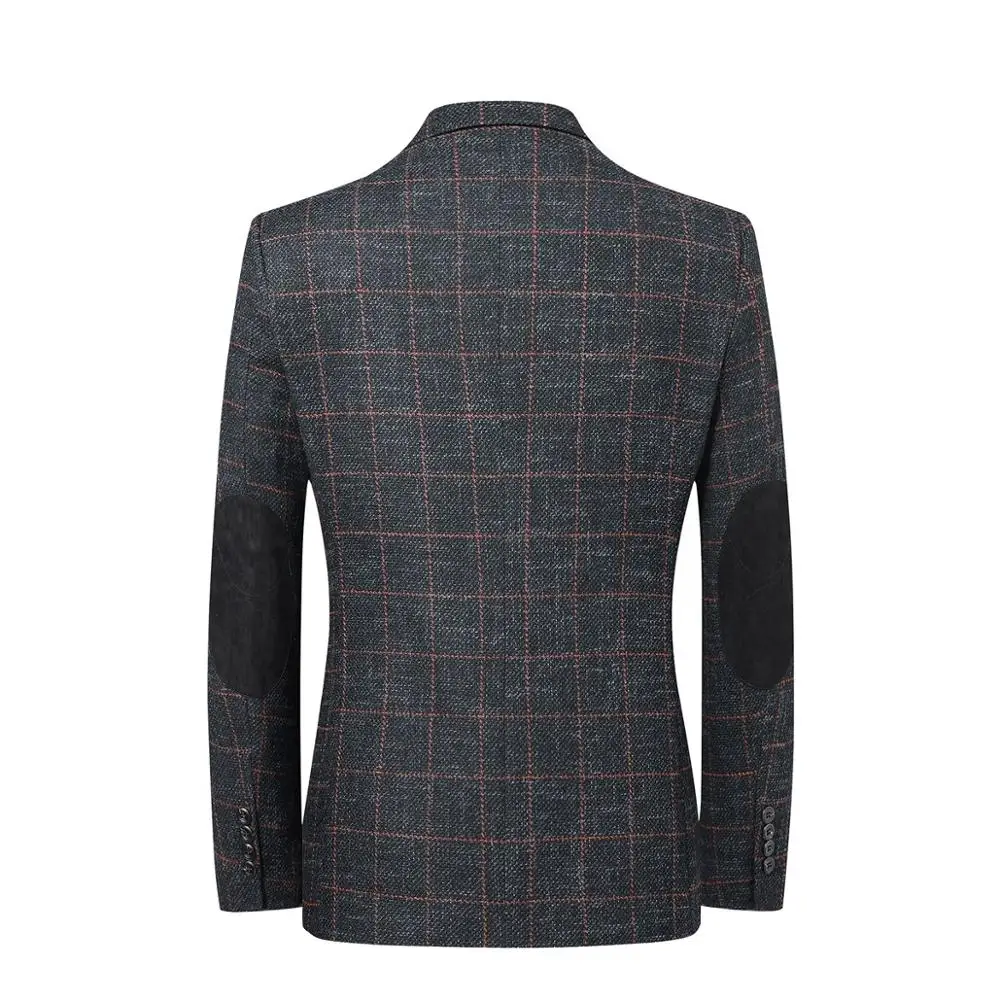 Мужской деловой пиджак Yunclos вечерние в клетку формальный и свадебный
