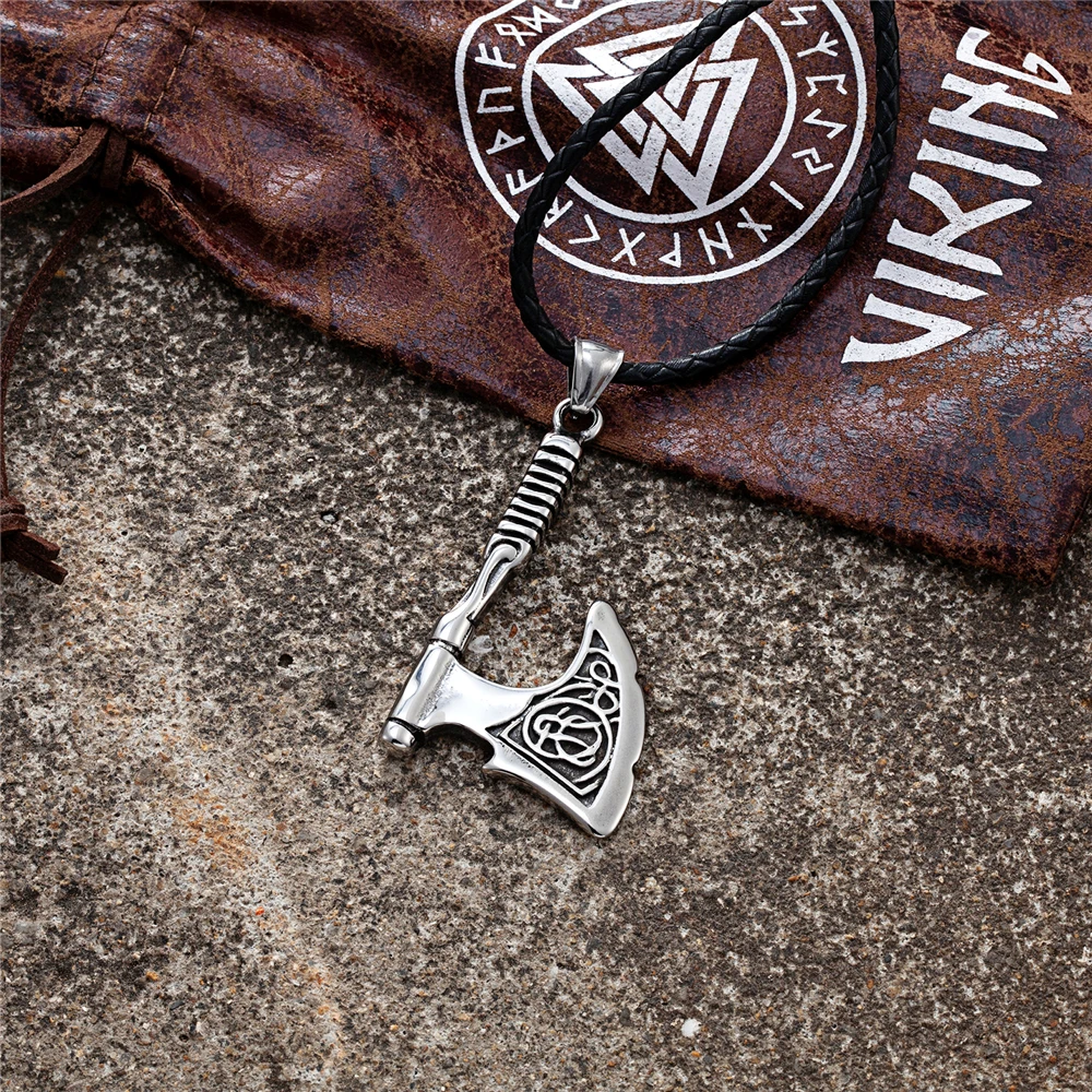 Ожерелье из нержавеющей стали с изображением викингов Мужской волк Феникс