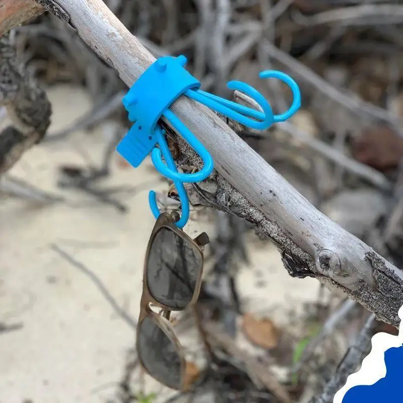 

1Pcs Kruggo Beach Umbrella Hook Hanging Camping Trip Clasp 4 Prong Adjustable diameter for Towels Bags Hats Dropshipping