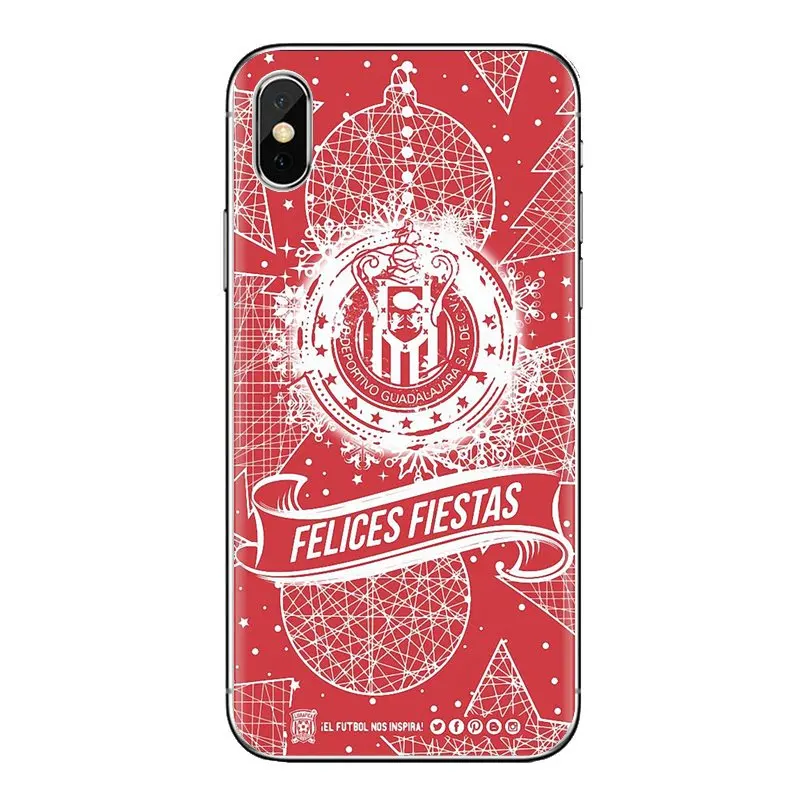 Chivas de Guadalajara Logo TPU Shell Cases For iPhone XS Max XR X 4 4S 5 5S 5C SE 6 6S 7 8 Plus Samsung Galaxy J1 J3 J5 J7 A3 A5 |