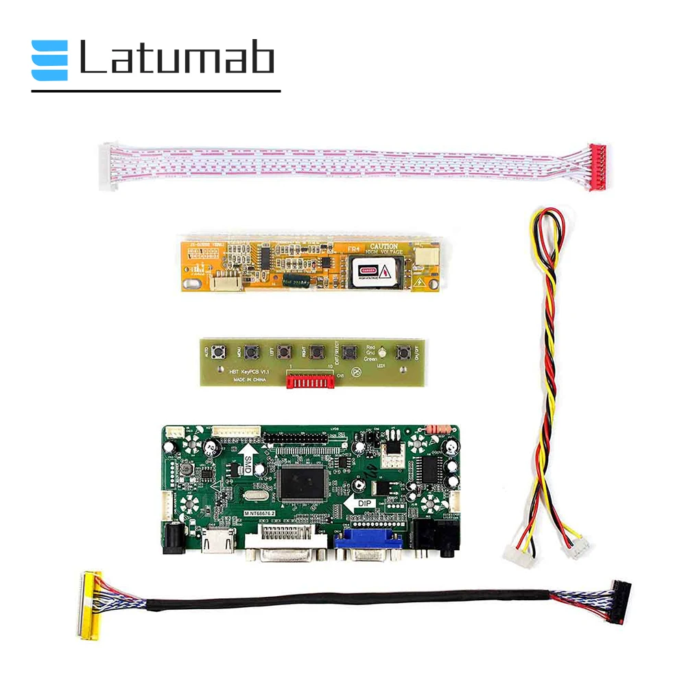 Latumab HDMI + DVI VGA LCD Lvds контроллер драйвер инвертор для платы комплект 1024X768 QD15XL06