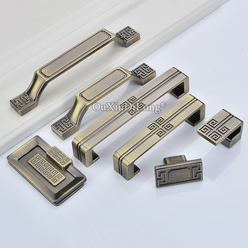

Elegant 10PCS European Bronze Kitchen Cabinet Door Handles Cupboard Wardrobe Drawer Dresser TV Cabinet Pulls Handles & Knobs