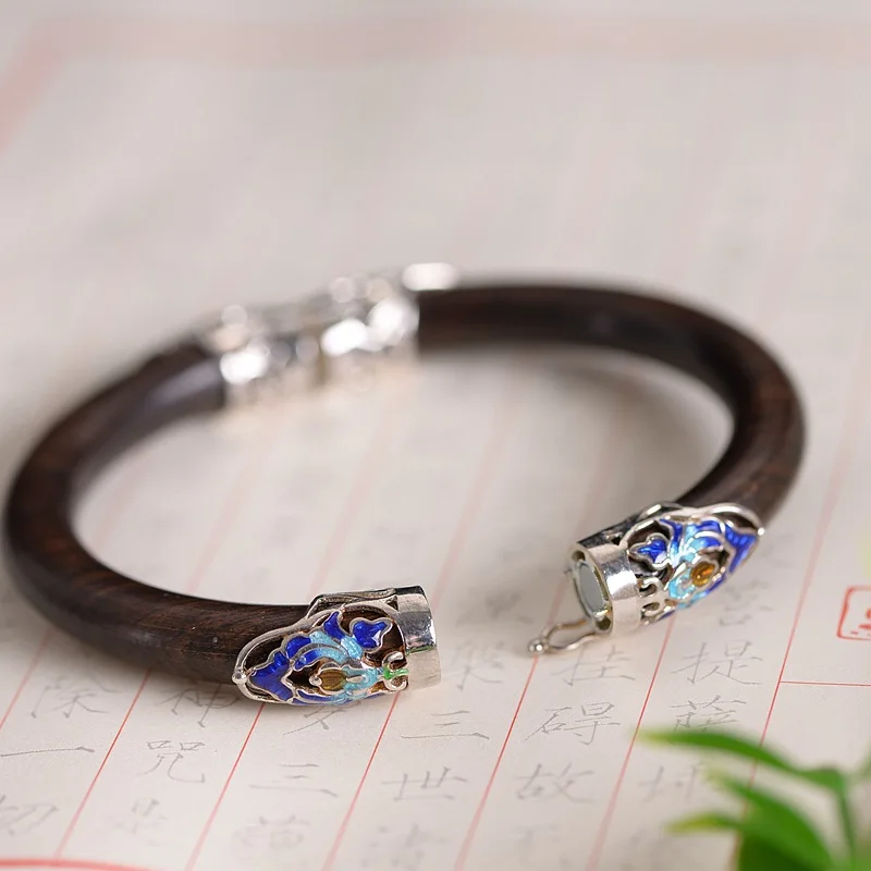 Женский браслет из сандалового дерева BALMORA стерлингового серебра 925 пробы с