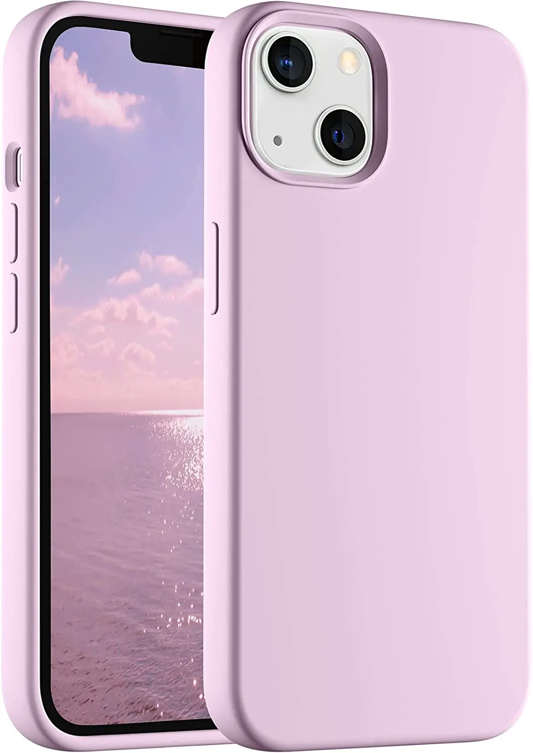 

Cousper Compatible with iPhone 13 Case 6.1 inch（2021）, Liquid Silicone Full Body Protection Cover Case with Screen and Camera