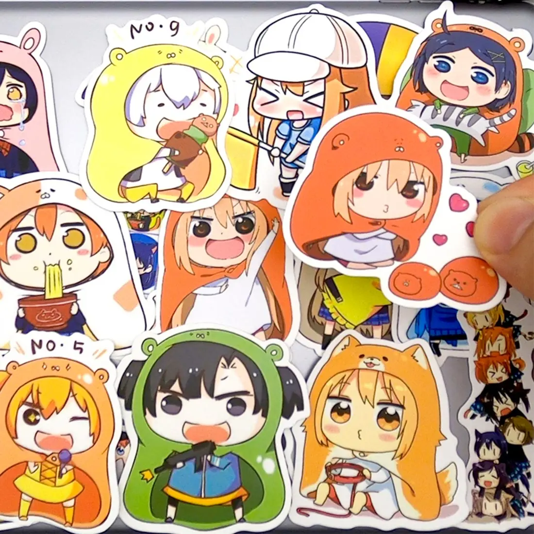 

50pcs Himouto Umaru Chan Anime Kawaii Lazy Otaku Cute Girl Scrapbooking Phone Laptop Car Stickers Pack for Bike Cartoon Sticker