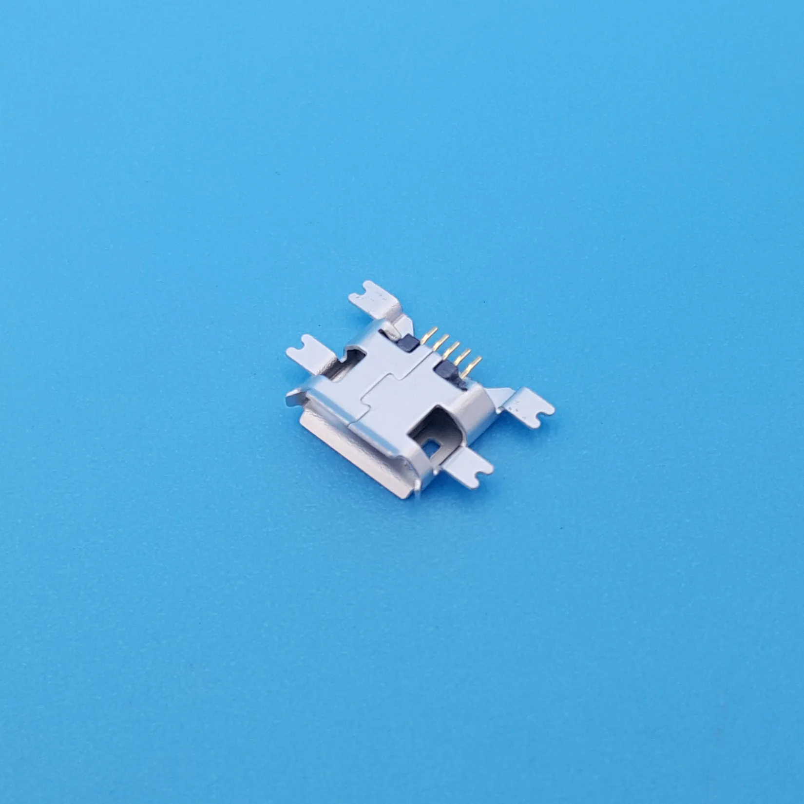 20 шт. Micro USB Тип B 5 контактный гнездовой разъем 4 ножки 1 17 SMT монтаж печатной платы