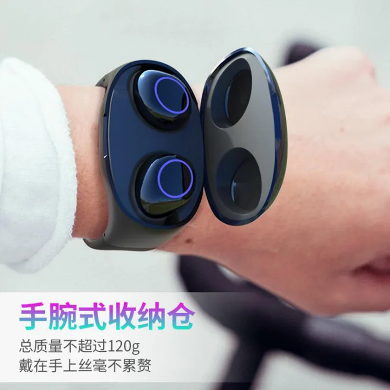 Беспроводная Bluetooth-гарнитура TWS 5 0 наручные наушники Bluetooth-наушники | Электроника