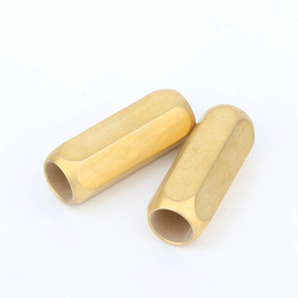 2 Pcs Hi-end Brass cable ring USB Cable hifi RCA Cable Audio DIY Wire Connector Black Speaker cable Wire Pants Boots