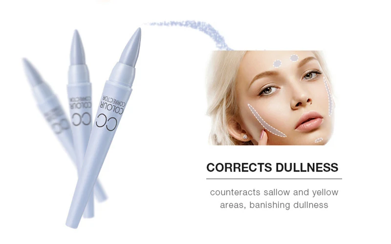 highlighter Консилер для лица, цветной корректор, карандаш для лица, основа для макияжа, корректор, карандаши, контур, палочка для хайлайтера, красные круги - Цвет: highlighter