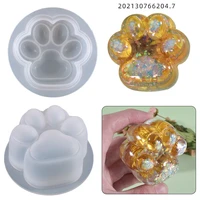 diy crystal epoxy mold single big cat claw swing table jewelry silicone mold