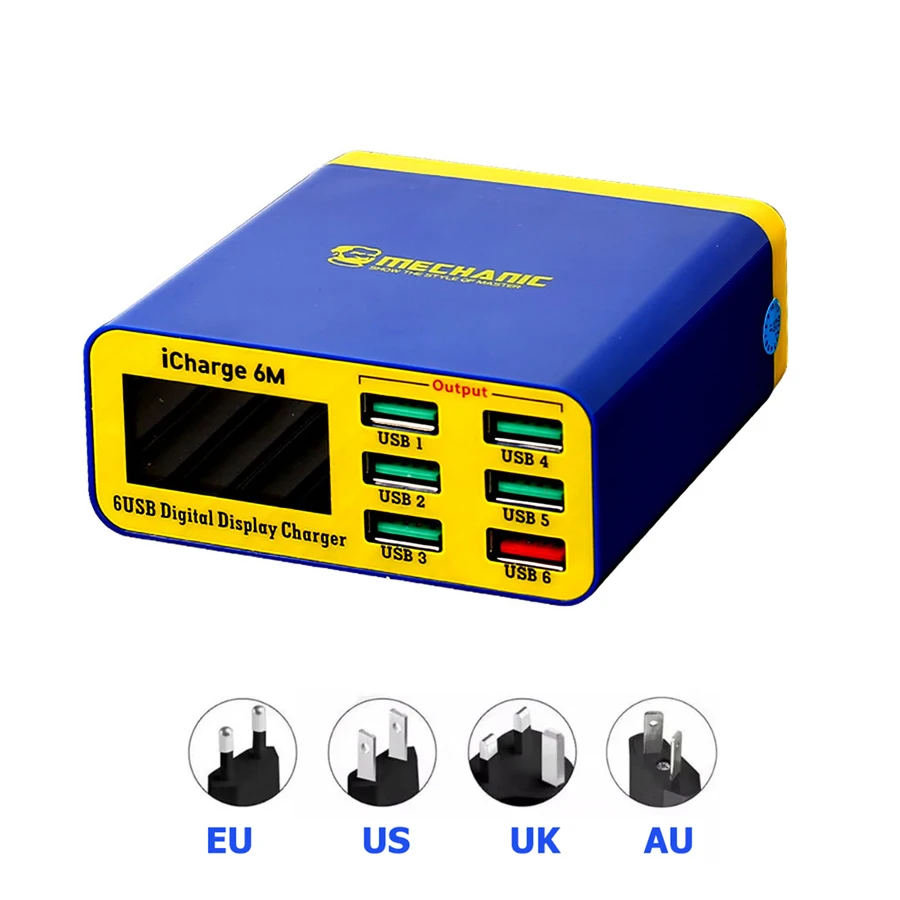 MECHANIC icharge 6M QC 3 0 USB многопортовое зарядное устройство мобильный телефон планшет