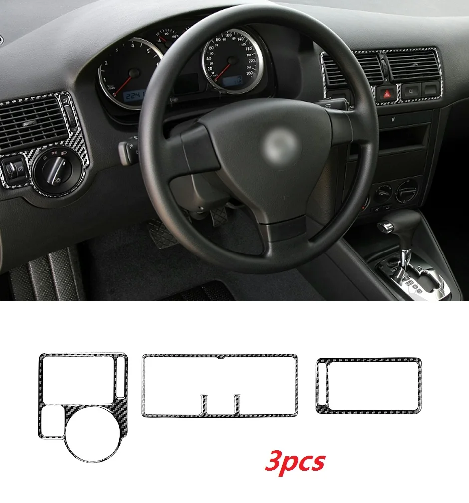 

3 шт., корпус из углеродного волокна для Volkswagen VW Golf 4 MK4 1999-2004