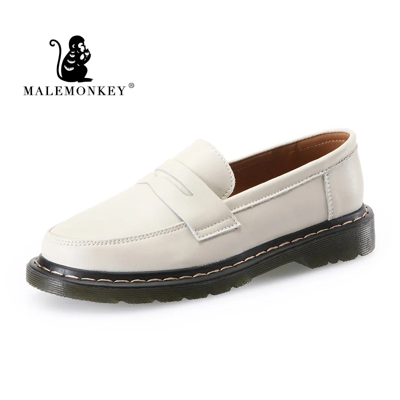 Туфли оксфорды женские из натуральной кожи повседневные мягкие удобные лоферы