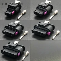 2 sets 2 3 4 5 6 pin way tyco amp auto wire connector plug reversing radar female socket for vw audi a4 a6l golf magotan