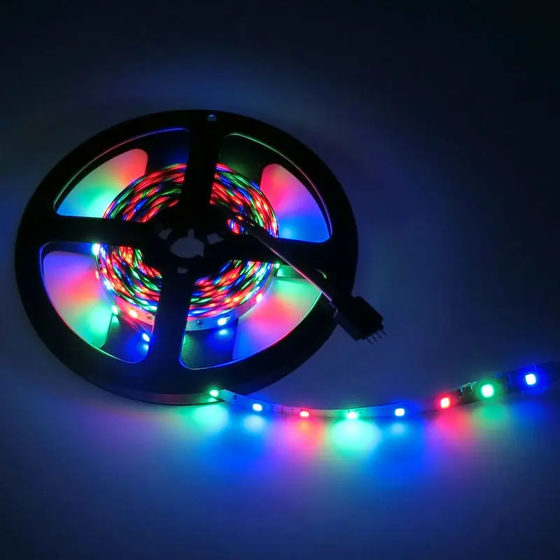 

12V RGB Flexible Ribbon Fita Led Light Strip Waterproof 2835 SMD 5M 10M 15M Tape Diode + Remote Control +Adapter room decor