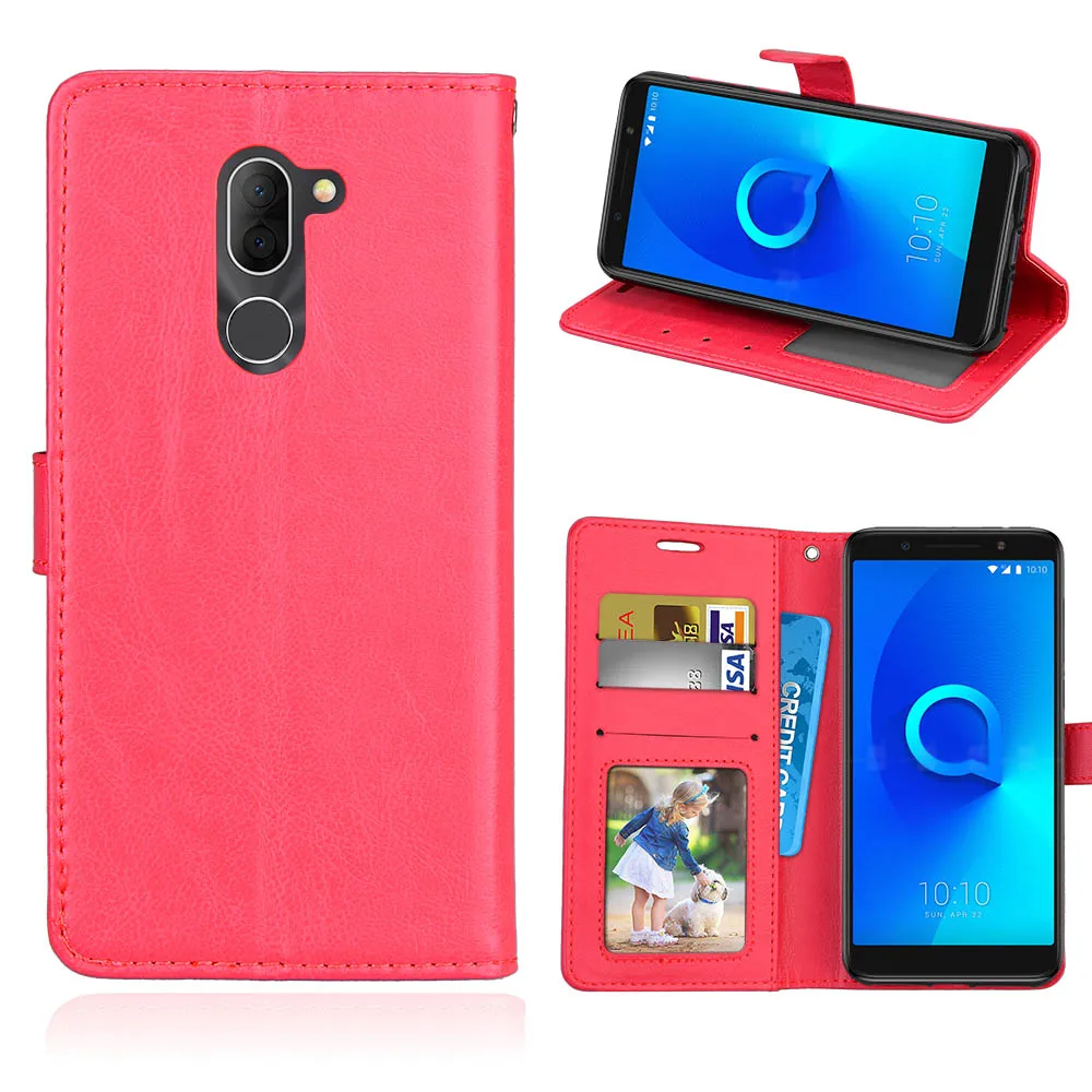 Чехол на заднюю панель кожаный флип кошелек чехол для телефона s Alcatel Idol 4 OT6055 Pixi 4G