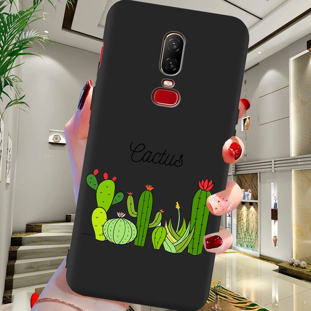 

Cat cactus cartoon cute fashion for Oneplus 8 5 6 7 One Plus 5T 6T 7T 8 Pro Phone Case Coque Funda Cover Luxury etui capas cases