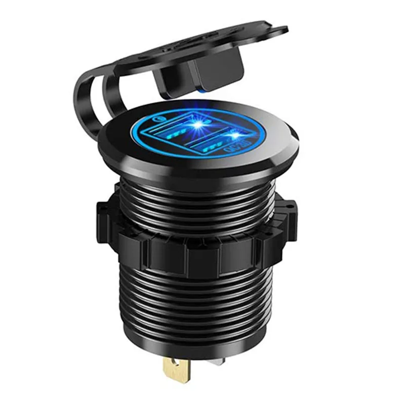 Универсальное автомобильное зарядное устройство с двумя USB-портами 36 Вт 3 0 12 В |