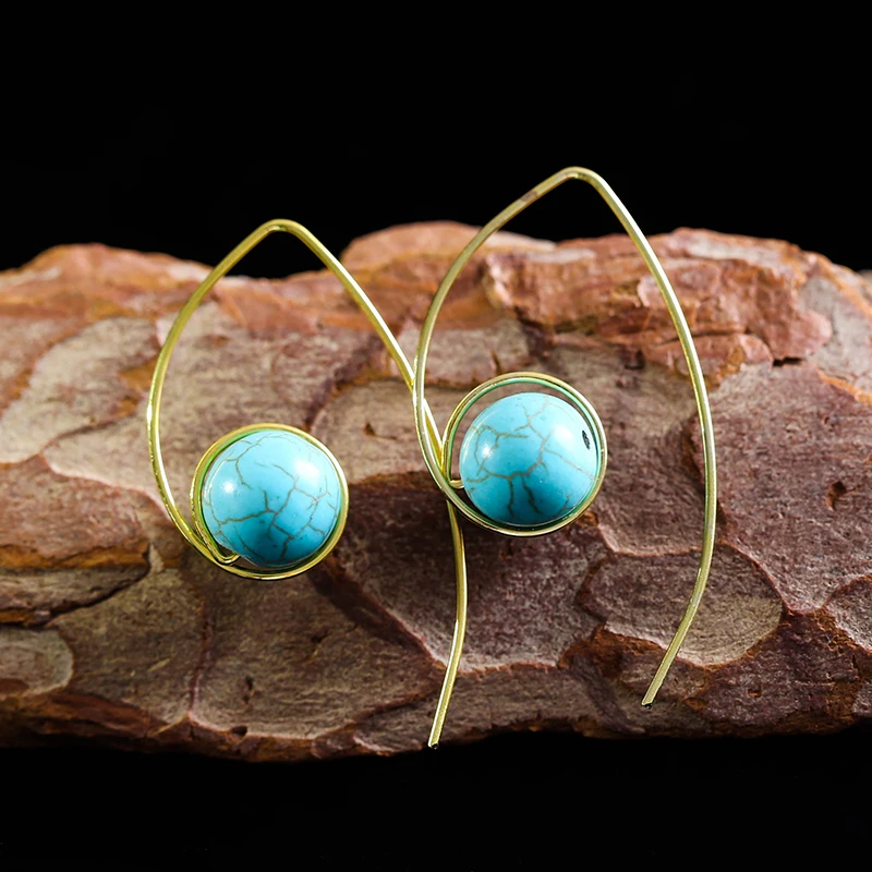 Винтажные серьги кольца для женщин серебряные с узором большие круглые ретро из