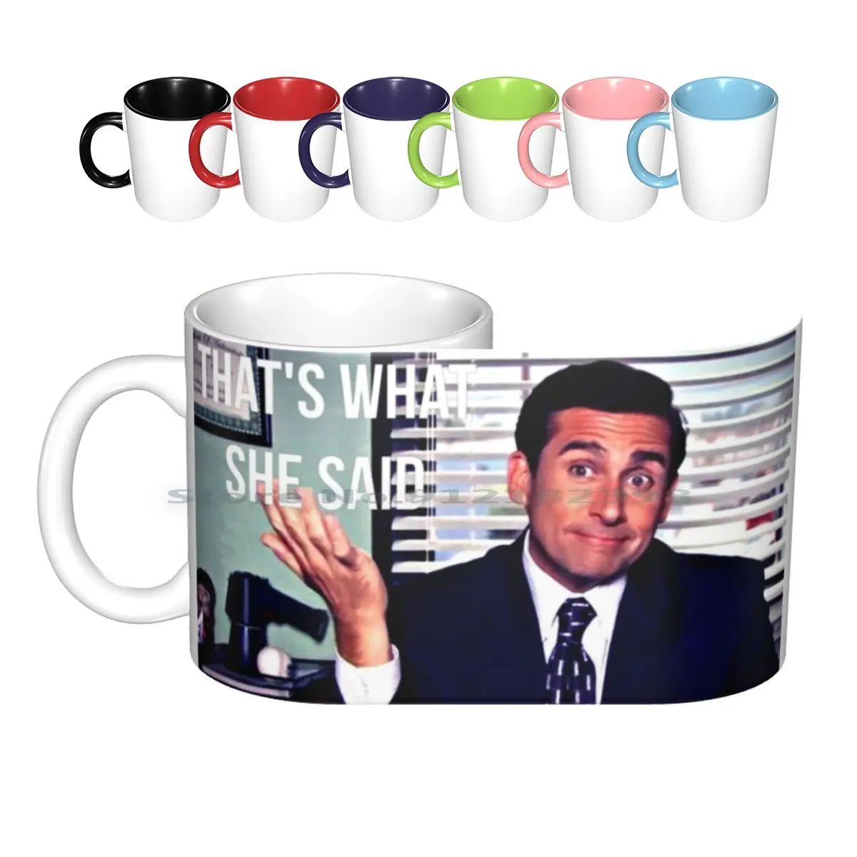 

That's What She Said Ceramic Mugs Coffee Cups Milk Tea Mug Thats What She Said Funny The Office Office Dwight Michael Man Jim