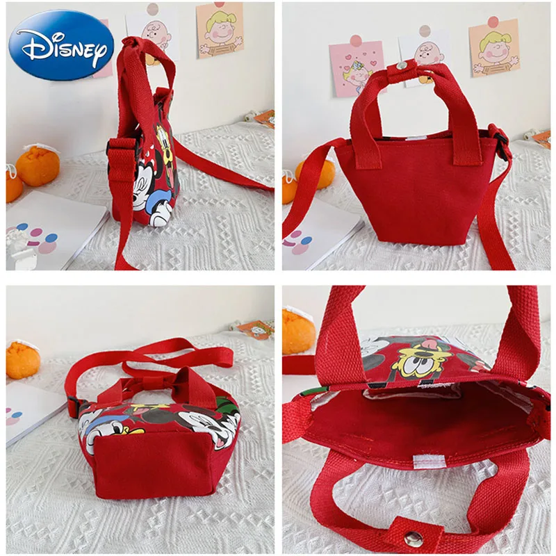 Дисней Холст Сумка Микки Минни мультфильм милый Дональд Дак печать модный тренд